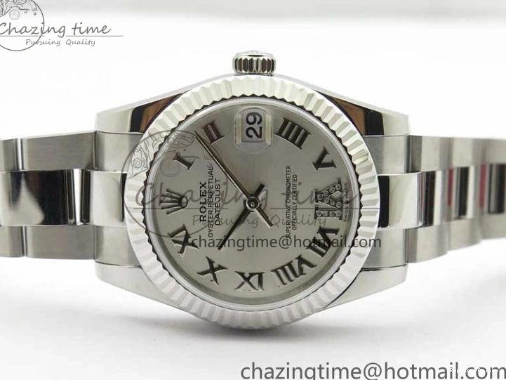 0104 Datejust 31mm 278271 SS BP Maker Best Edition Silver Roman Dial on Oyster Bracelet Trendy 2746